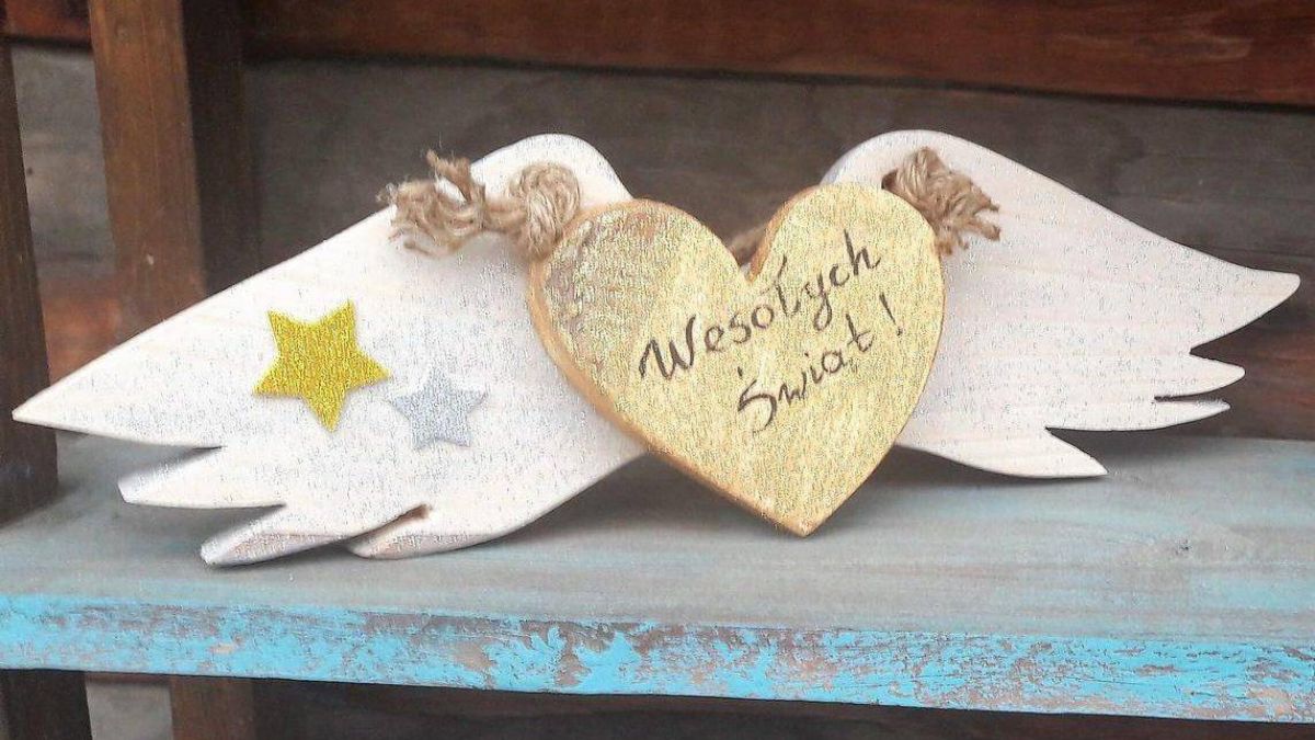 Bożonarodzeniowe aniołki Anielskie skrzydła