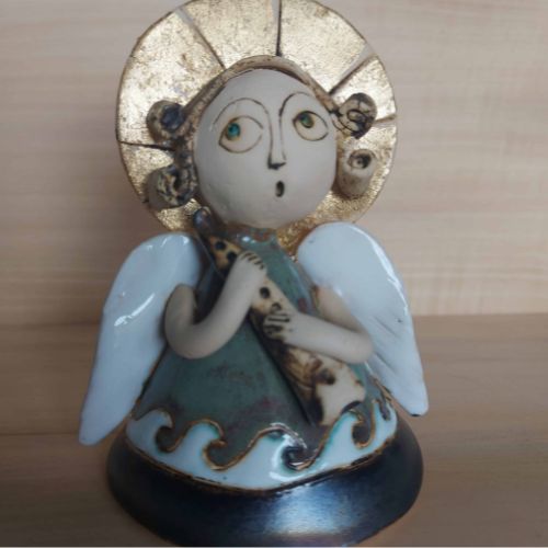 Anioł ceramiczny Kalinka – rękodzieło