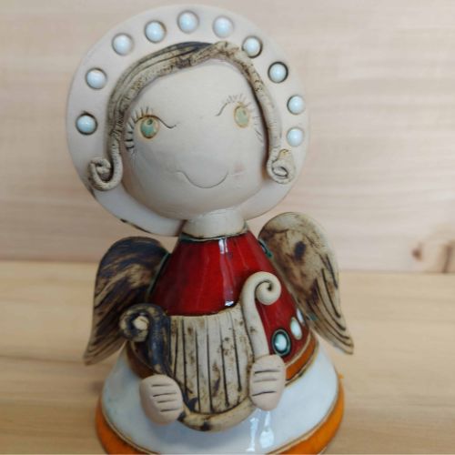 Anioł ceramiczny Kalinka – rękodzieło