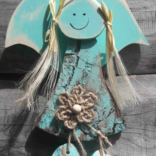 Drewniany aniołek Mniszek – Strażnik bieszczadzkiego spokoju