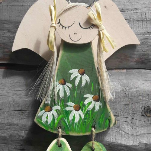 Drewniany aniołek Mniszek – Strażnik bieszczadzkiego spokoju