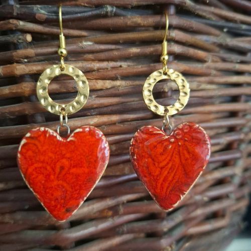 Kolczyki ceramiczne "Od Serca" – bieszczadzki temperament