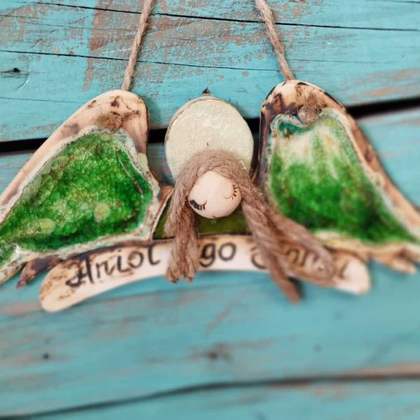 Ceramiczny Anioł Stróż