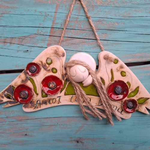 Ceramiczny anioł stróż „Maki”